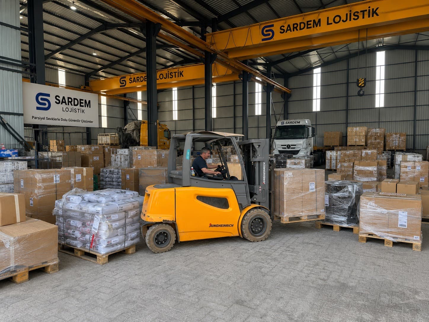 Sardem Lojistik yükleme ve depo operasyonu