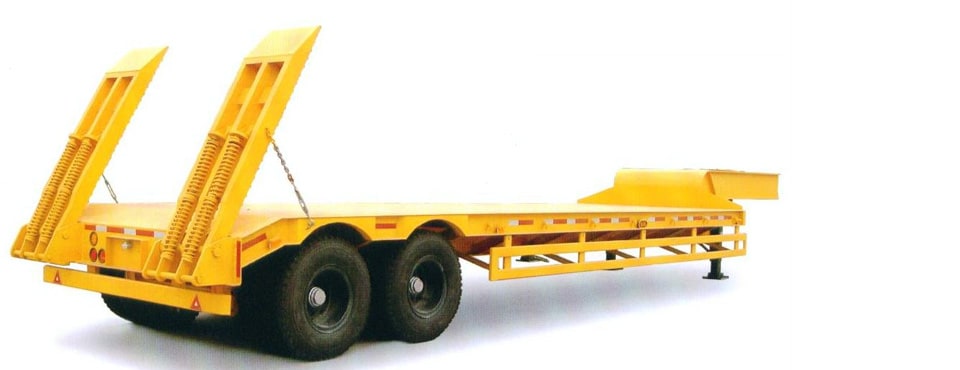 Ağır iş makinası taşımak için kullanılan lowbed dorse